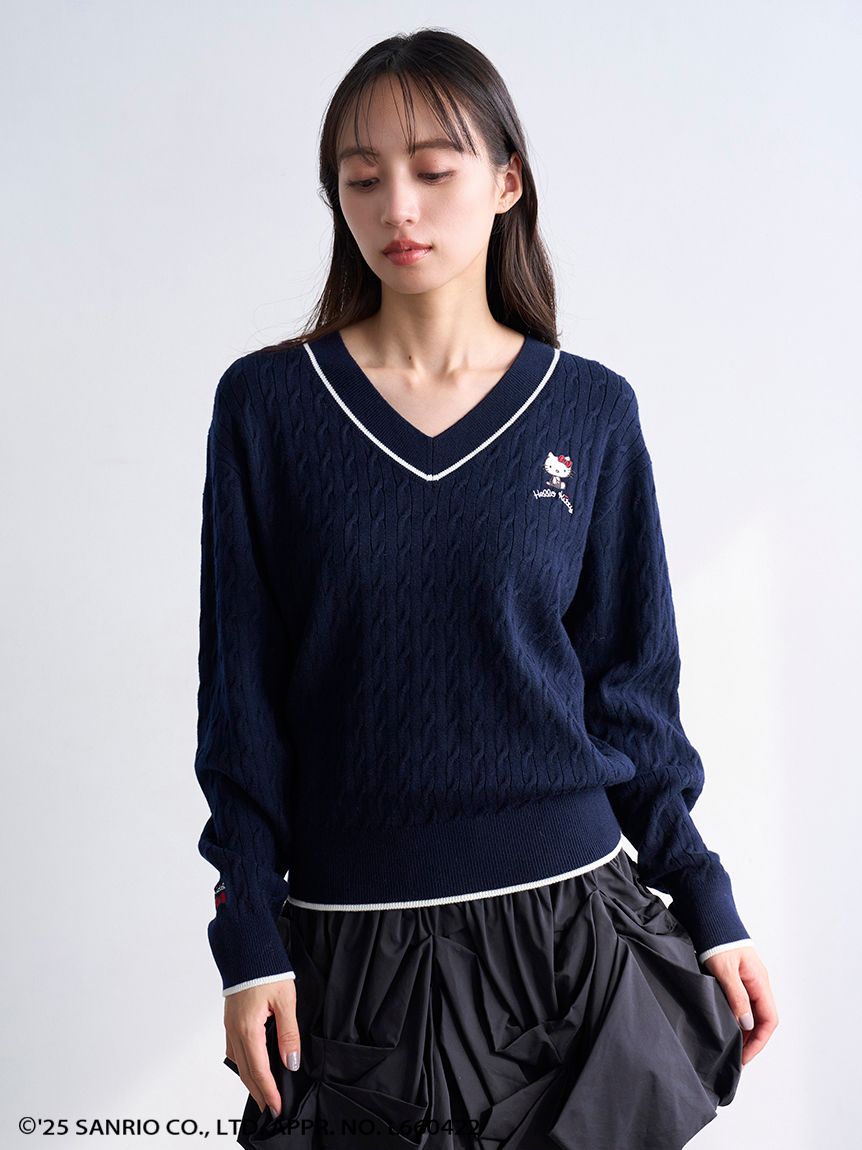 スナイデル　SNIDEL 【HELLO KITTY】ニットプルオーバー WEB限定カラーあり】【HELLO KITTY】ニットプルオーバー（ルーム