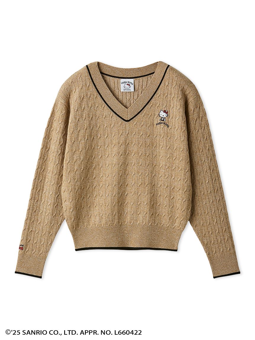 SNIDEL 【HELLO KITTY】キティ　ニットプルオーバー WEB限定カラーあり】【HELLO KITTY】ニットプルオーバー(ニット