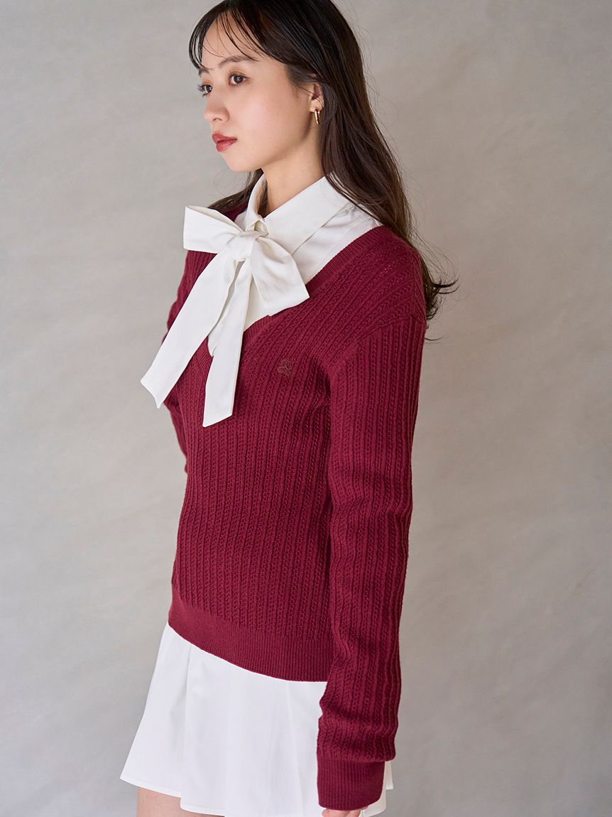 スナイデル　シャツコンビチュニック　ワンピース　ニット　シャツワンピース SNIDEL（スナイデル） シャツコンビチュニック レディース : ZOZOTOWN