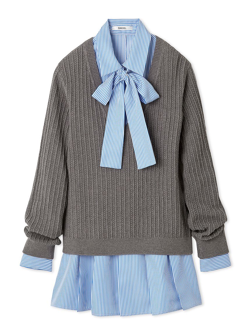 SNIDEL スナイデル シャツコンビチュニック シャツコンビチュニック(シャツ・ブラウス)｜トップス｜SNIDEL