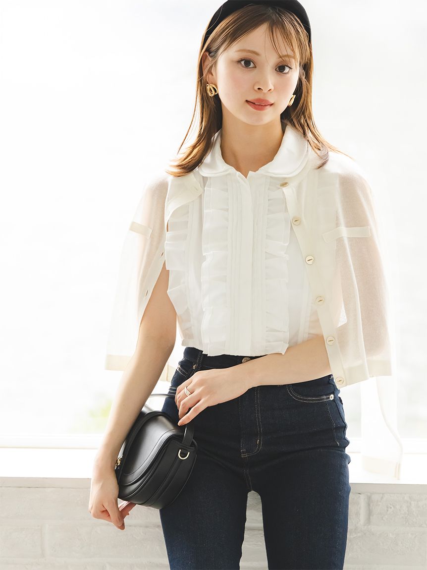 snidel ニットカーディガン アイボリー SNIDEL｜ツイードニットカーディガン | Rakuten Fashion(楽天