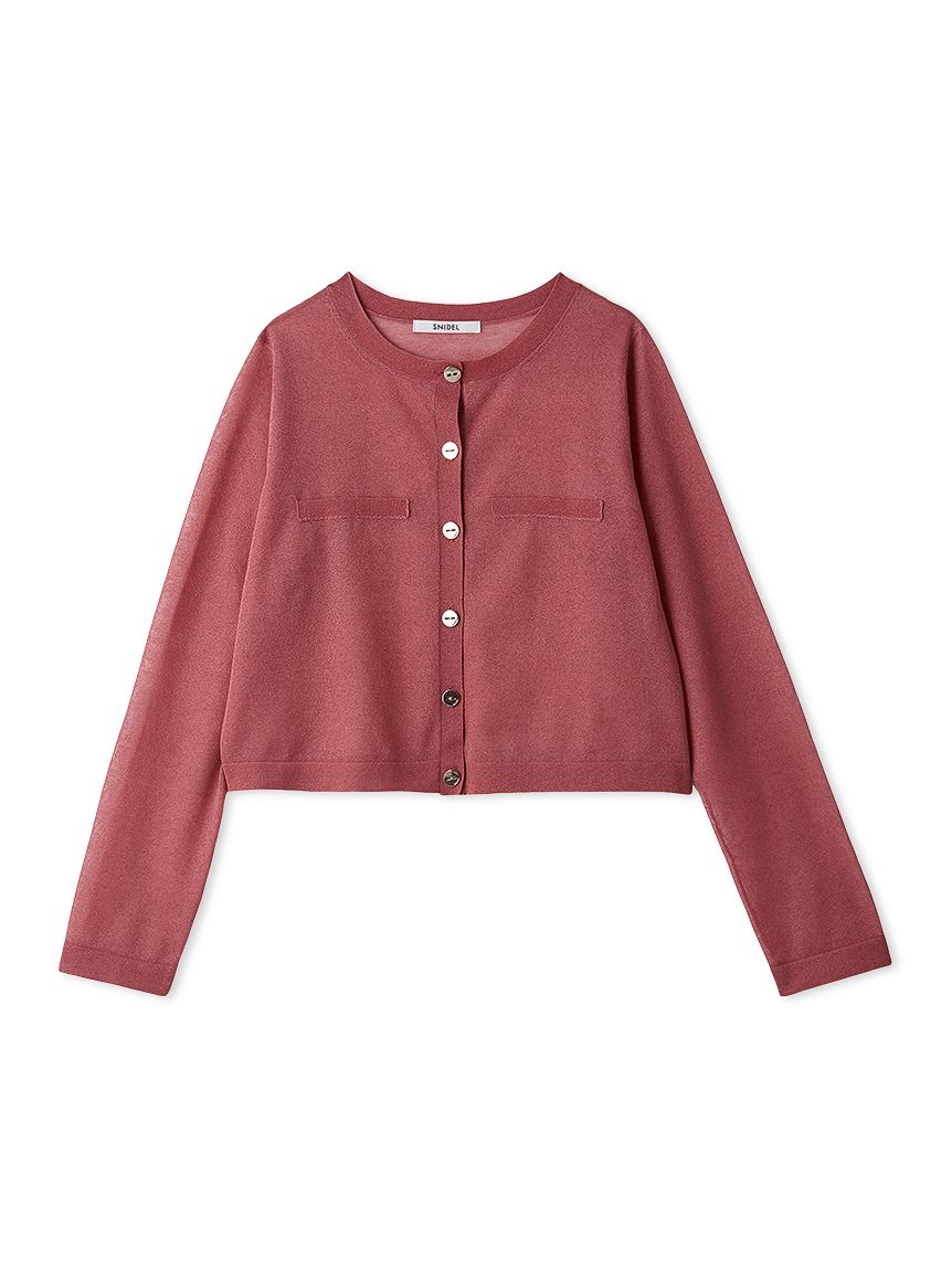 SNIDEL 未使用カーディガン 定価15400 SNIDEL ＼SALE50%OFF／即日発送/SNIDEL スナイデル シアーフリル