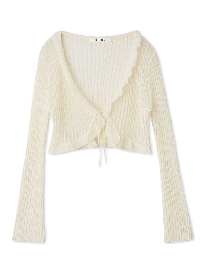 SNIDEL シアーボレロカーディガン　キャミソール SNIDEL（スナイデル）の「シアーボレロカーディガン