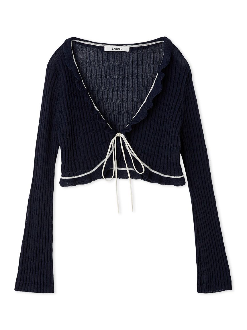 SNIDEL シアーボレロカーディガン　キャミソール SNIDEL（スナイデル）の「シアーボレロカーディガン