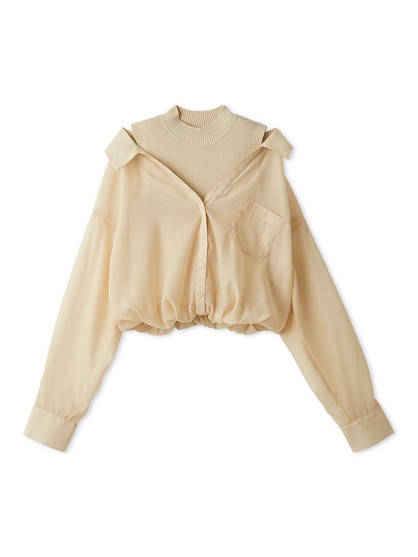 【新品未使用】SNIDEL♡シアープリーツシャツ ライトブルー セール】シンプルシアーシャツ（シャツ/ブラウス）｜SNIDEL