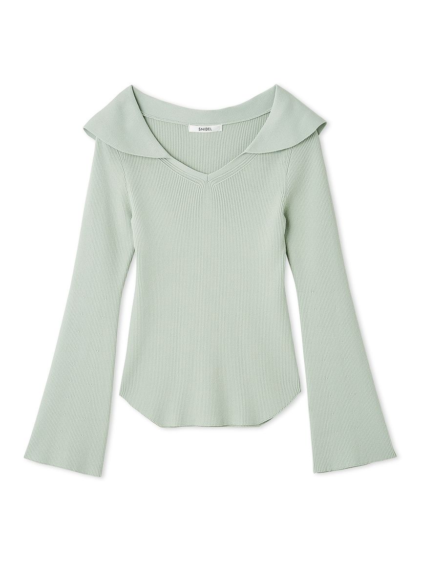 オフショル衿ニットプルオーバー(ニット)｜トップス｜SNIDEL