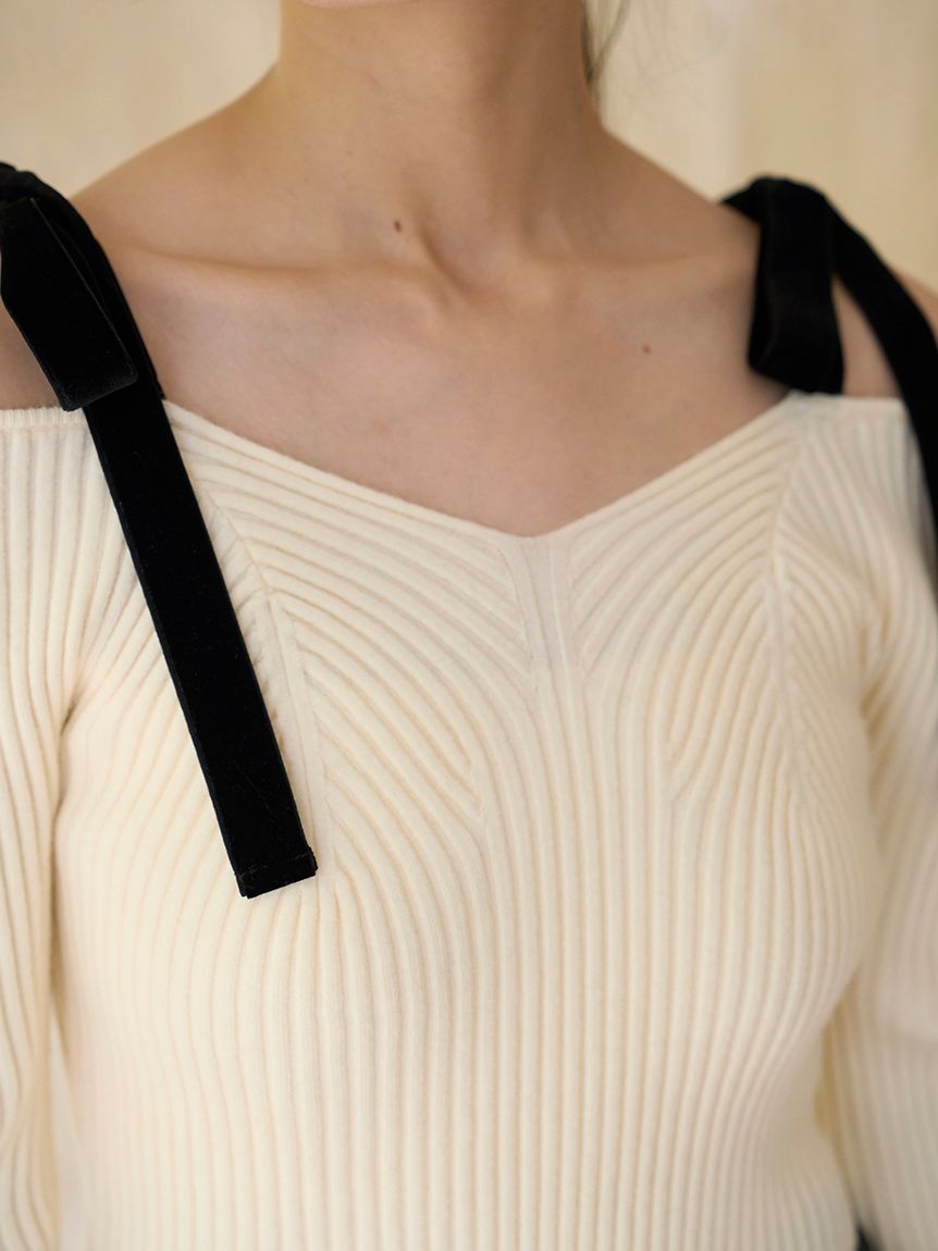 [スナイデル] ショルダーリボンオフショルニットカーデ SWNT254240 Amazon | [スナイデル] ショルダーリボンオフショルニットカーデ