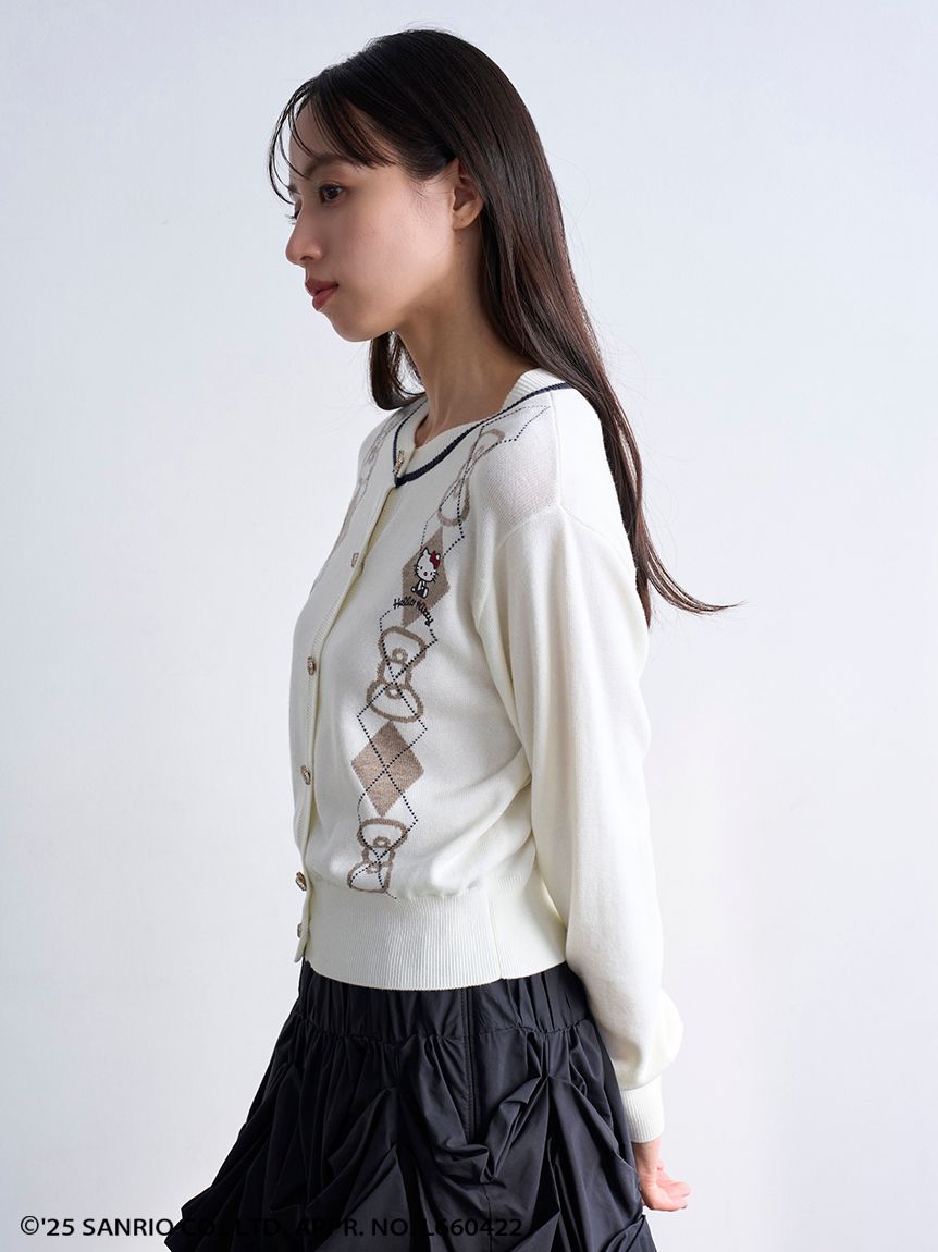 HELLO KITTY】アーガイルカーディガン(カーディガン)｜トップス