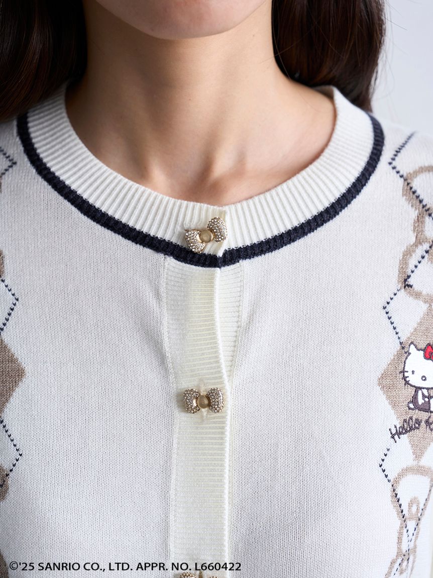 スナイデルホーム HELLO KITTY ニットカーディガン WEB限定カラーあり】【HELLO KITTY】ニットカーディガン(カーデ