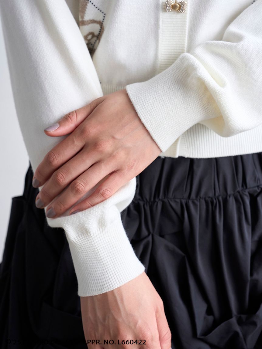 HELLO KITTY】アーガイルカーディガン(カーディガン)｜トップス