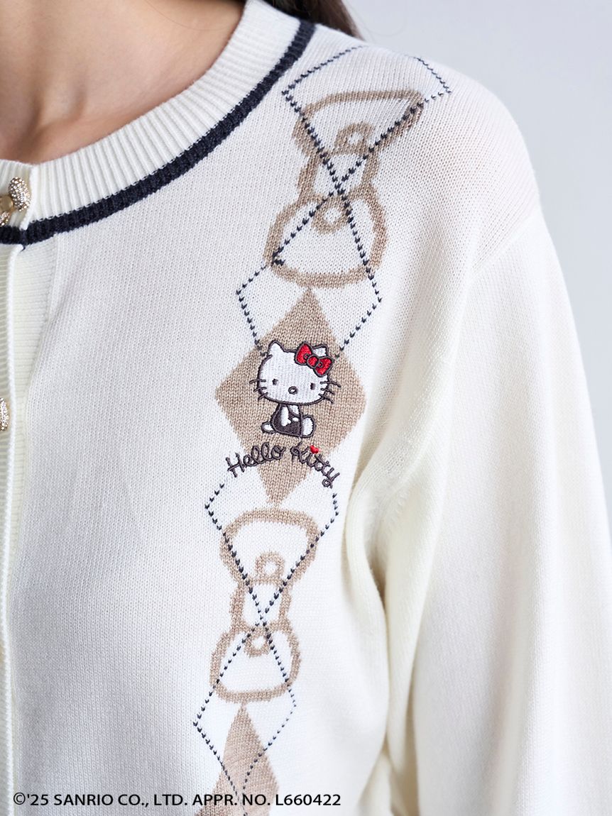 HELLO KITTY】アーガイルカーディガン(カーディガン)｜トップス