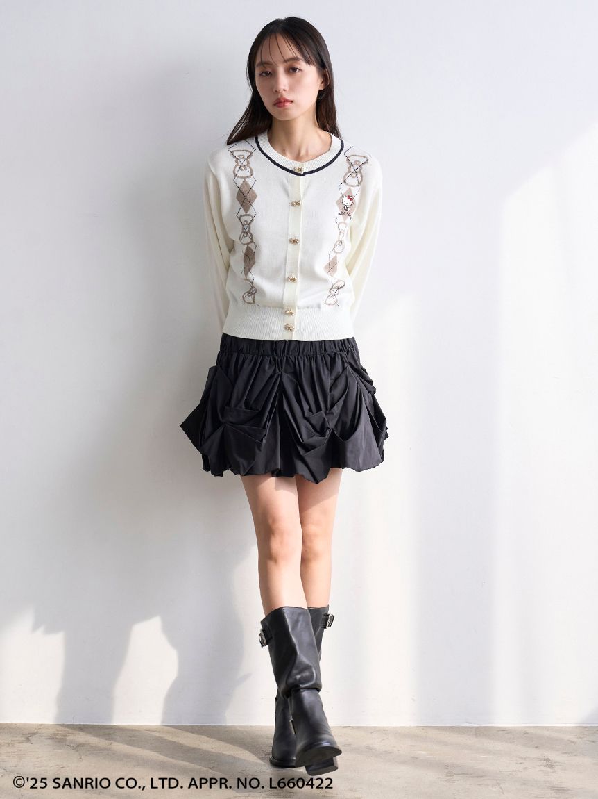HELLO KITTY】アーガイルカーディガン(カーディガン)｜トップス