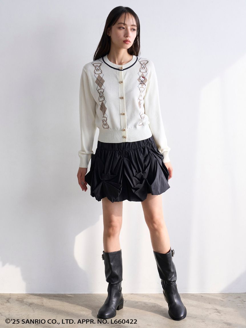 HELLO KITTY】アーガイルカーディガン(カーディガン)｜トップス