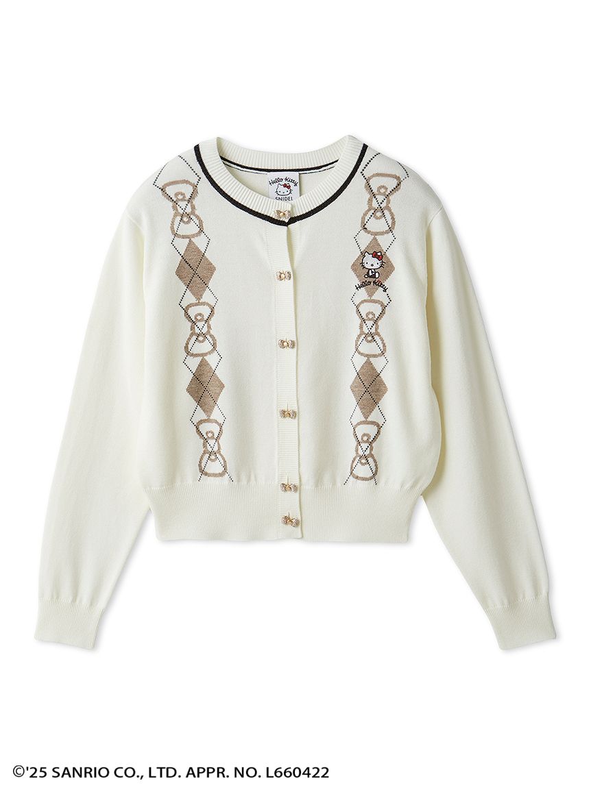 SNIDEL  【HELLO KITTY】ニットカーディガン WEB限定カラーあり】【HELLO KITTY】ニットカーディガン(カーデ