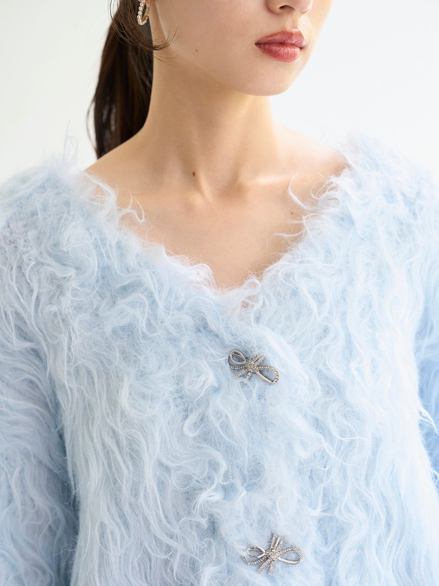 SNIDEL スナイデル デザインニットカーディガン 新作 新品 LBLU デザインニットカーディガン（カーディガン/ボレロ）｜SNIDEL