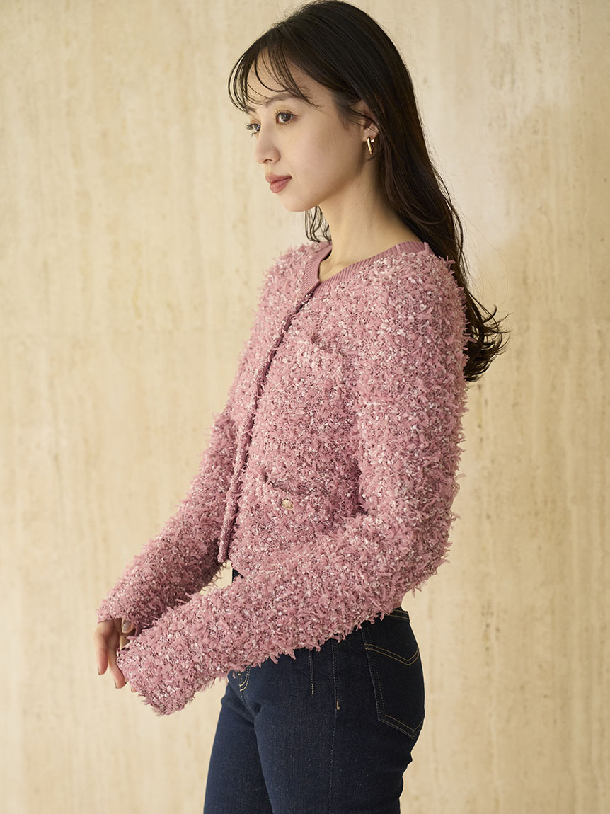 ミックスツイードライクニットカーディガン(ニット)｜トップス｜SNIDEL