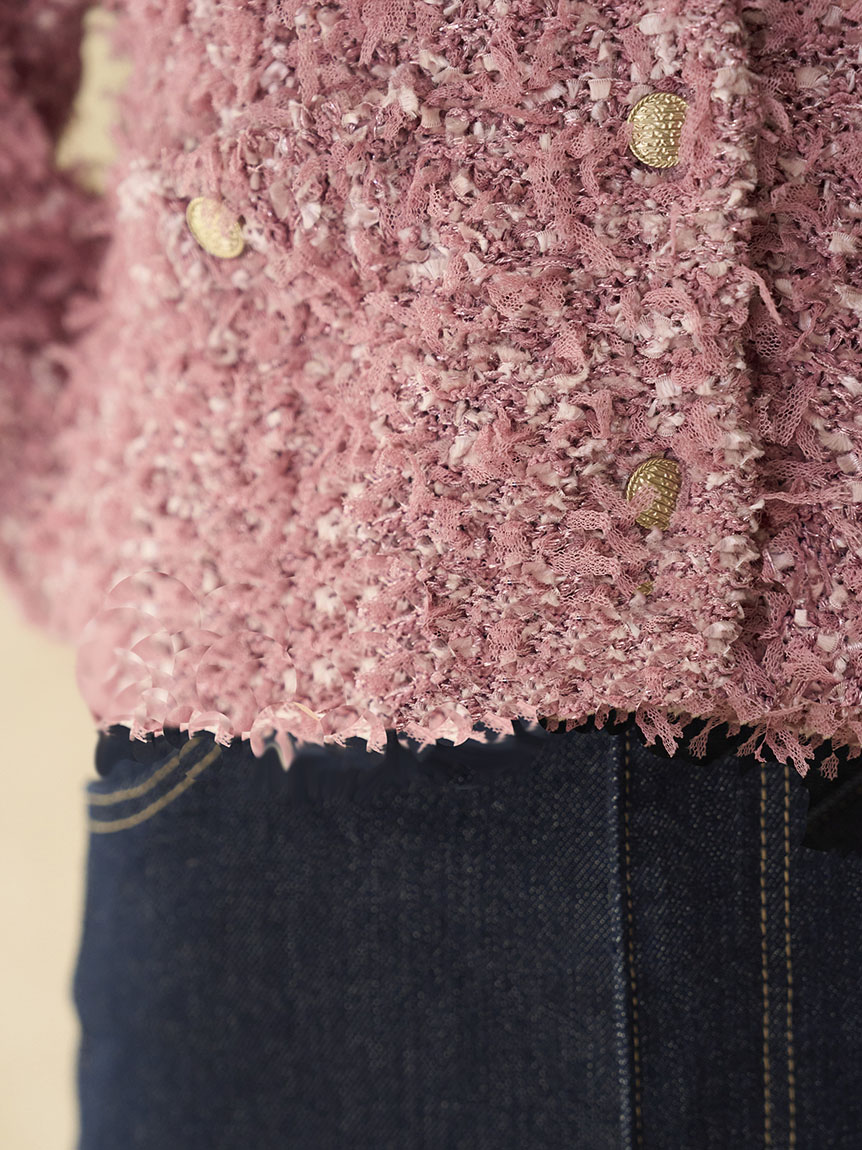 ミックスツイードライクニットカーディガン(ニット)｜トップス｜SNIDEL