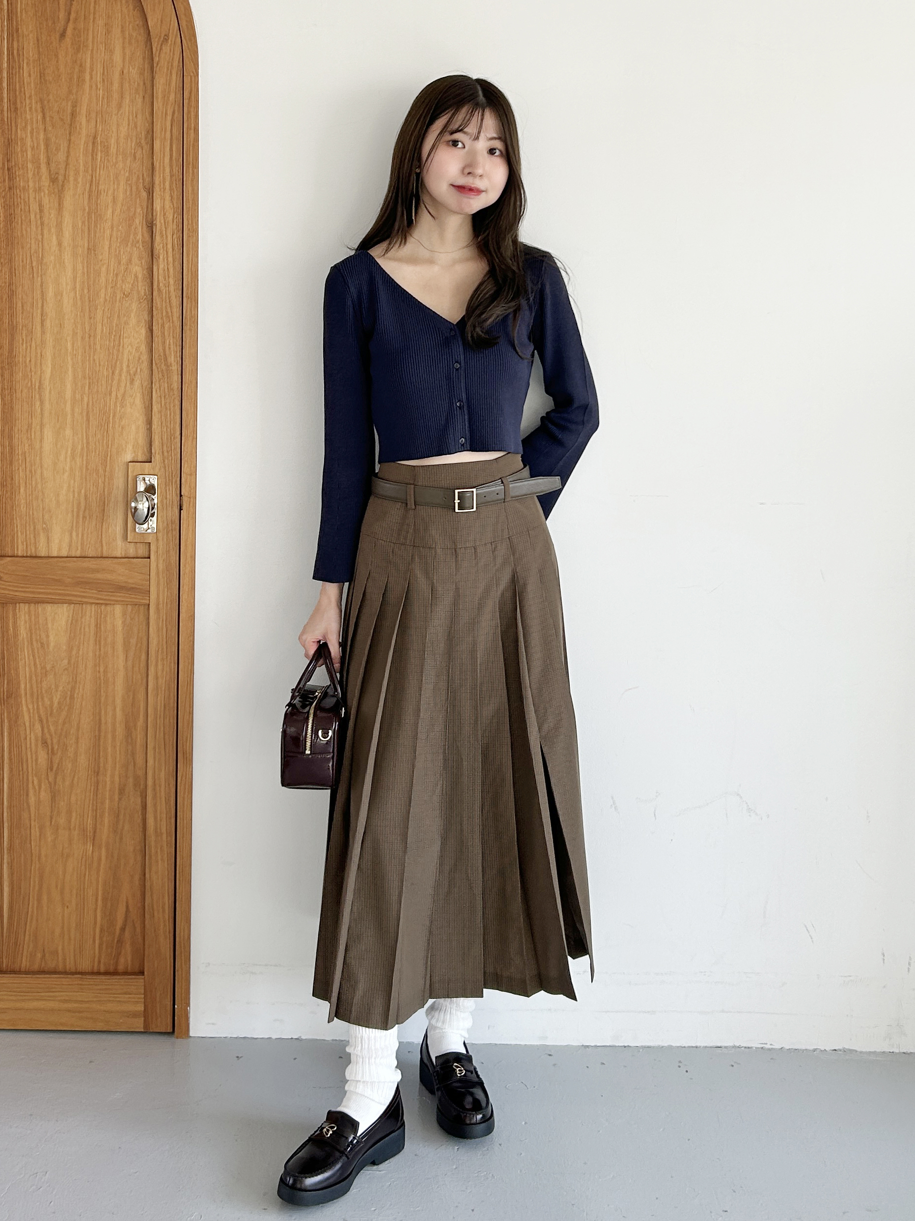 シンプルリブカーディガン(カーディガン)｜トップス｜SNIDEL