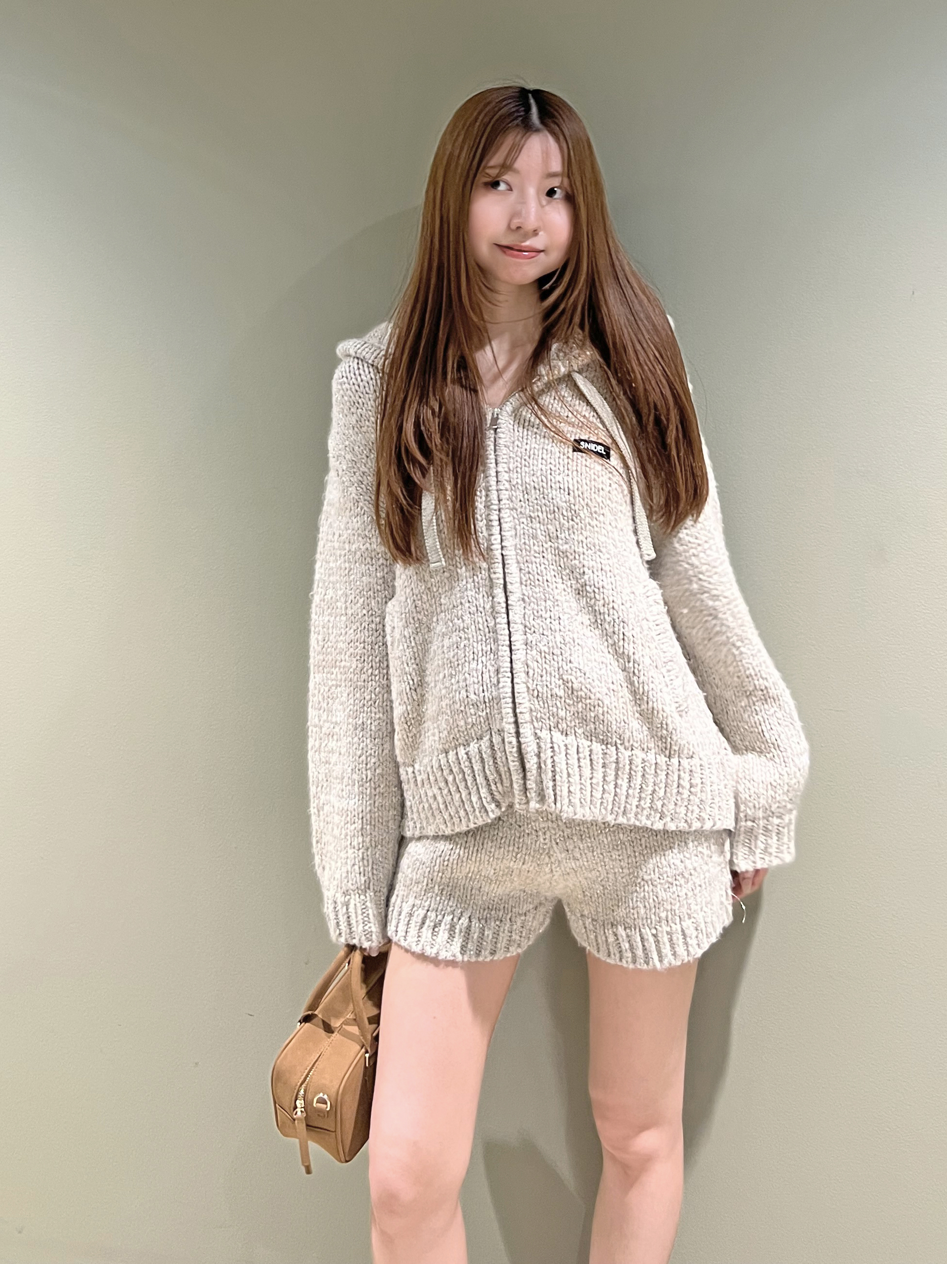 未開封♥️新作✨SNIDEL ロービングニットフーディー✨ 完売色IVR ロービングニットフーディー(ニット)｜トップス｜SNIDEL