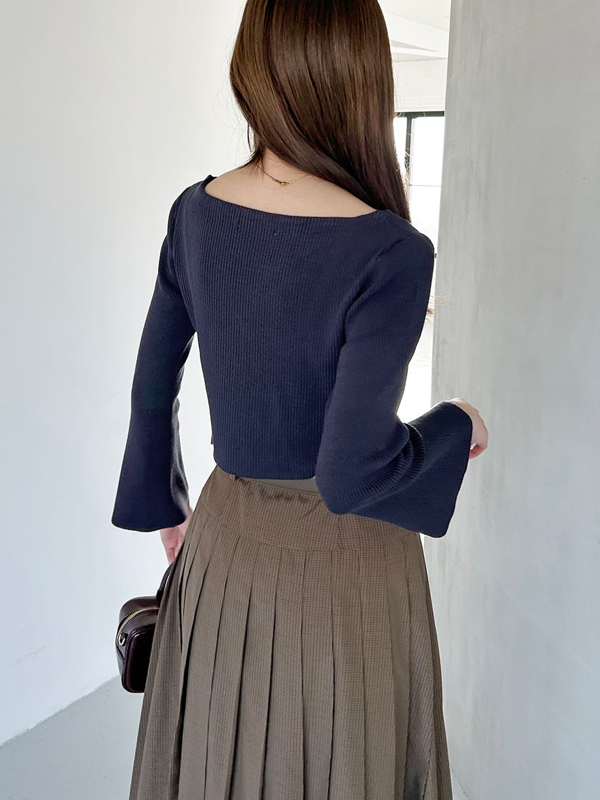 フレアスリーブショートカーディガン(カーディガン)｜トップス｜SNIDEL