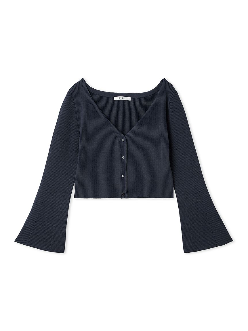 フレアスリーブショートカーディガン(カーディガン)｜トップス｜SNIDEL