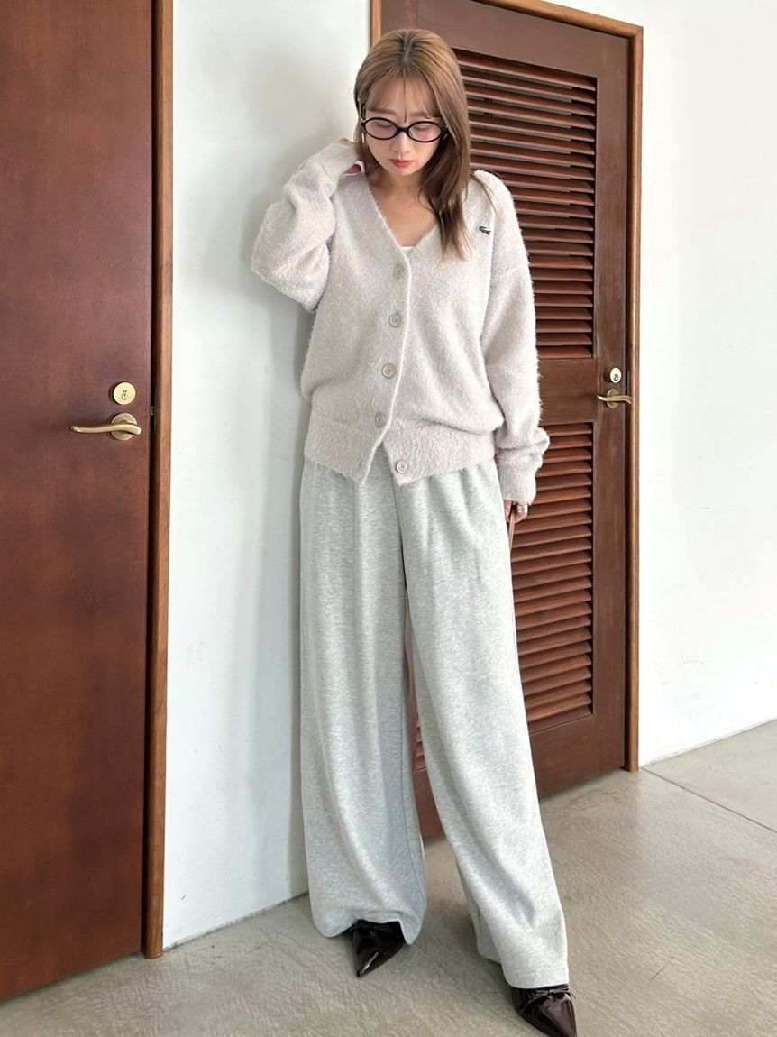 LACOSTE/ラメニットカーディガン(カーディガン)｜トップス