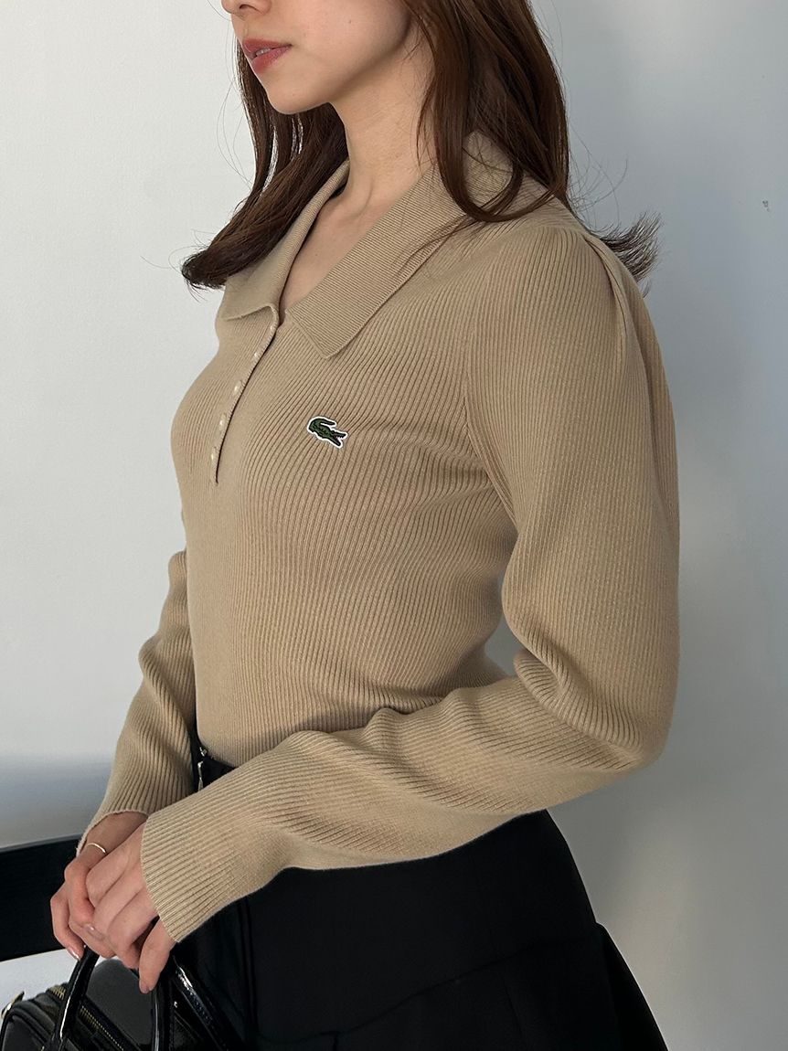 LACOSTE/ポロリブニット(ニット)｜トップス｜SNIDEL(スナイデル)の通販