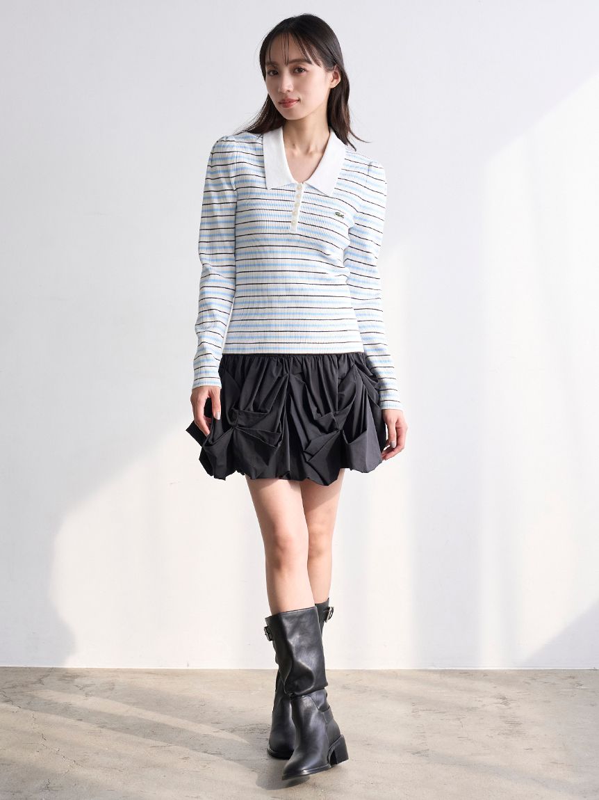 LACOSTE/ポロリブニット(ニット)｜トップス｜SNIDEL(スナイデル)の通販