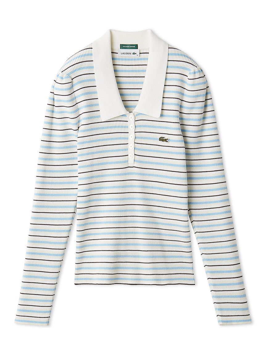 LACOSTE/ポロリブニット(ニット)｜トップス｜SNIDEL(スナイデル)の通販