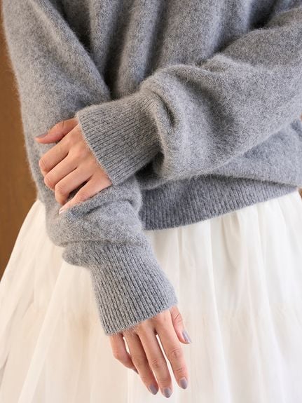 フォックス衿レースプルオーバー(ニット)｜トップス｜SNIDEL