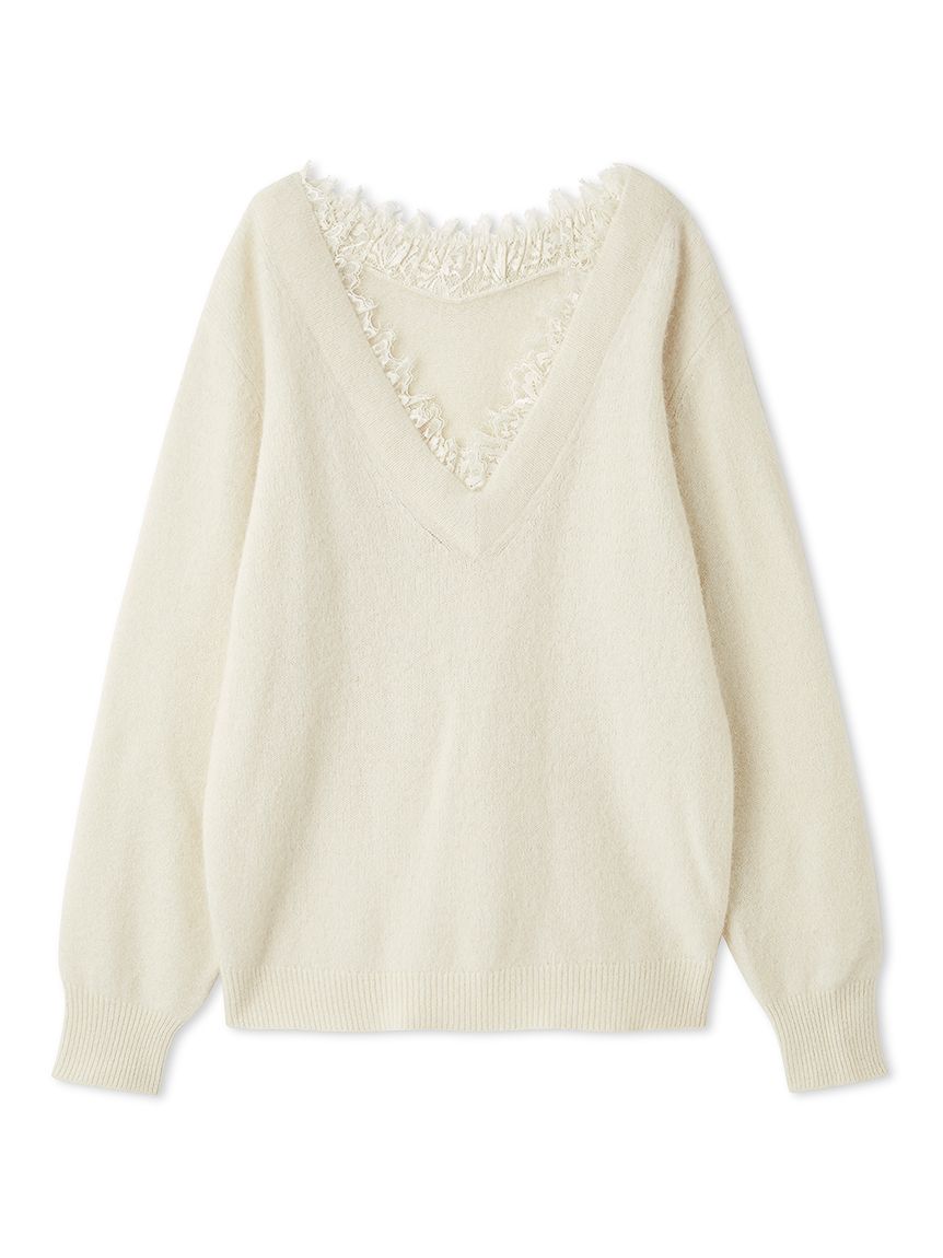 フォックス衿レースプルオーバー(ニット)｜トップス｜SNIDEL