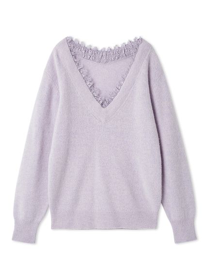 フォックス衿レースプルオーバー(ニット)｜トップス｜SNIDEL