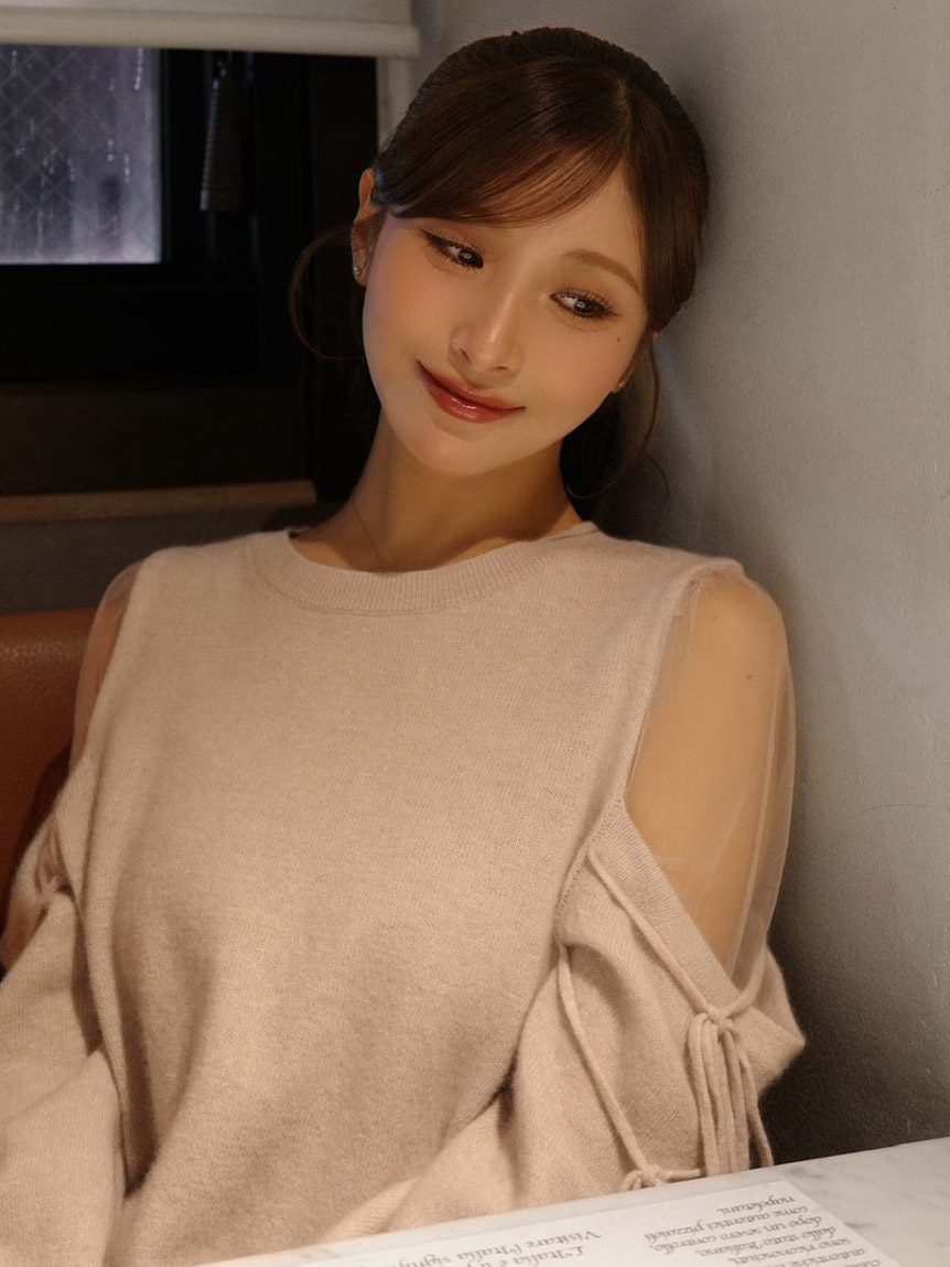 SNIDEL 新作 シースルーショルダーニットプルオーバー シースルーショルダーニットプルオーバー(ニット)｜トップス｜SNIDEL