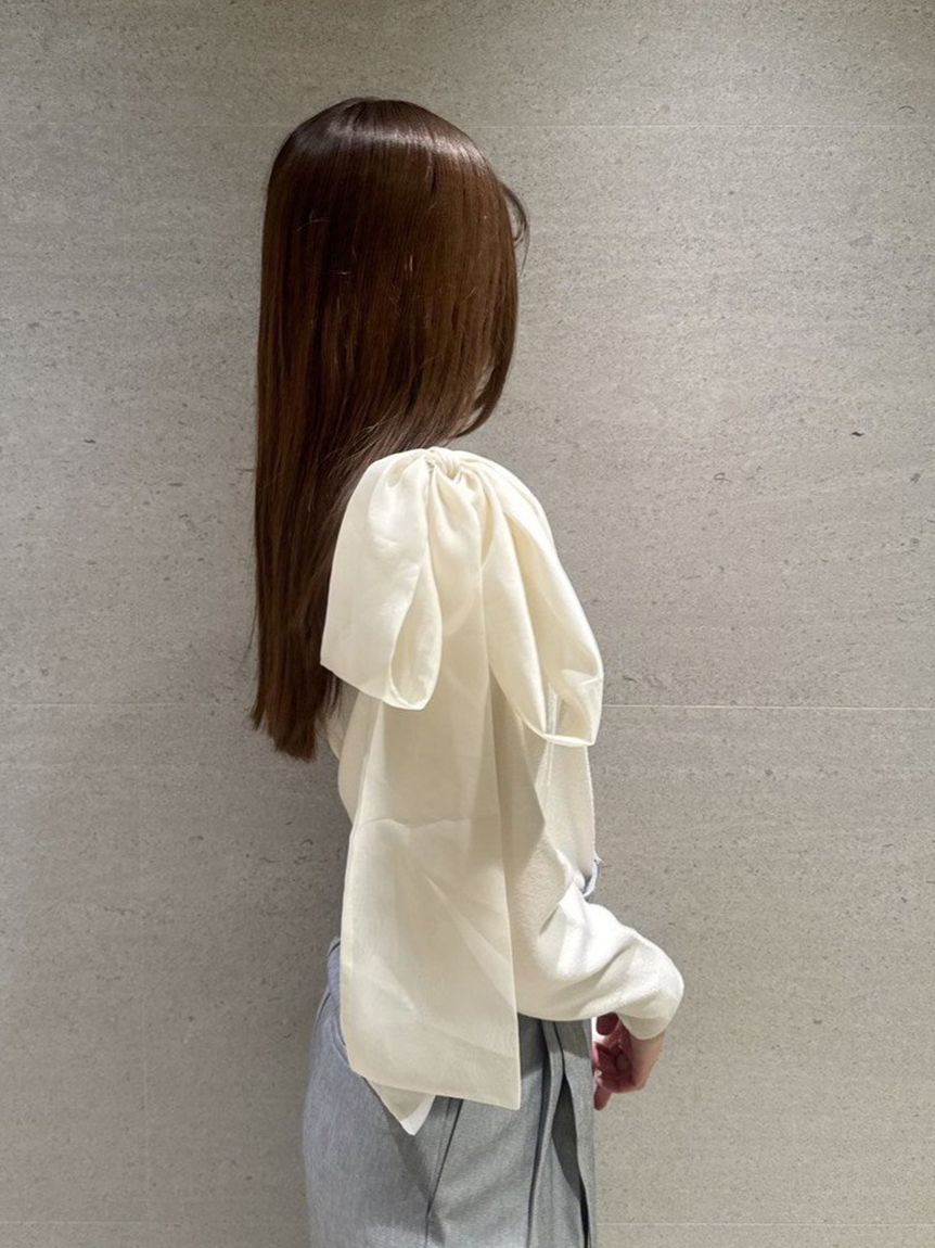 リボンショルダーニットトップス(ニット)｜トップス｜SNIDEL