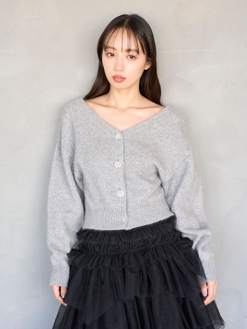 フォックスビジューカーディガン(カーディガン)｜トップス｜SNIDEL