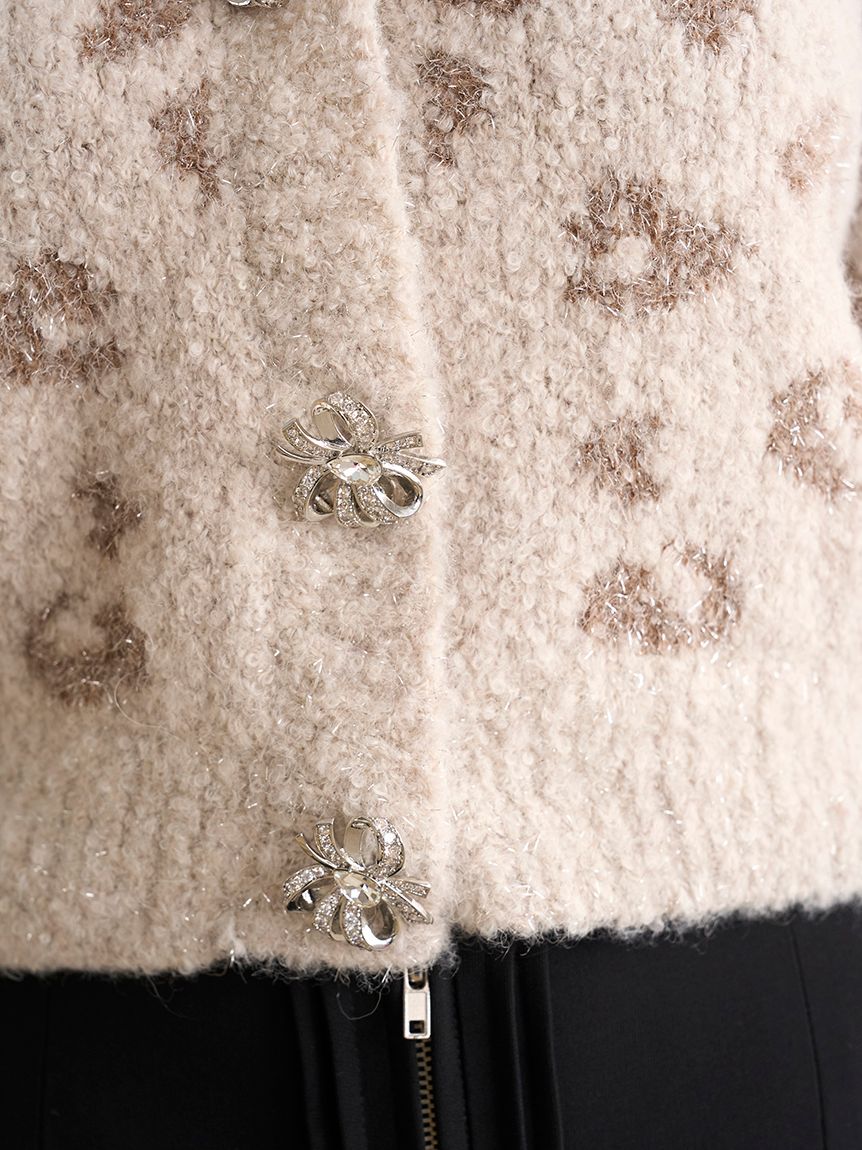 ビジューリボンショートカーディガン(カーディガン)｜トップス｜SNIDEL