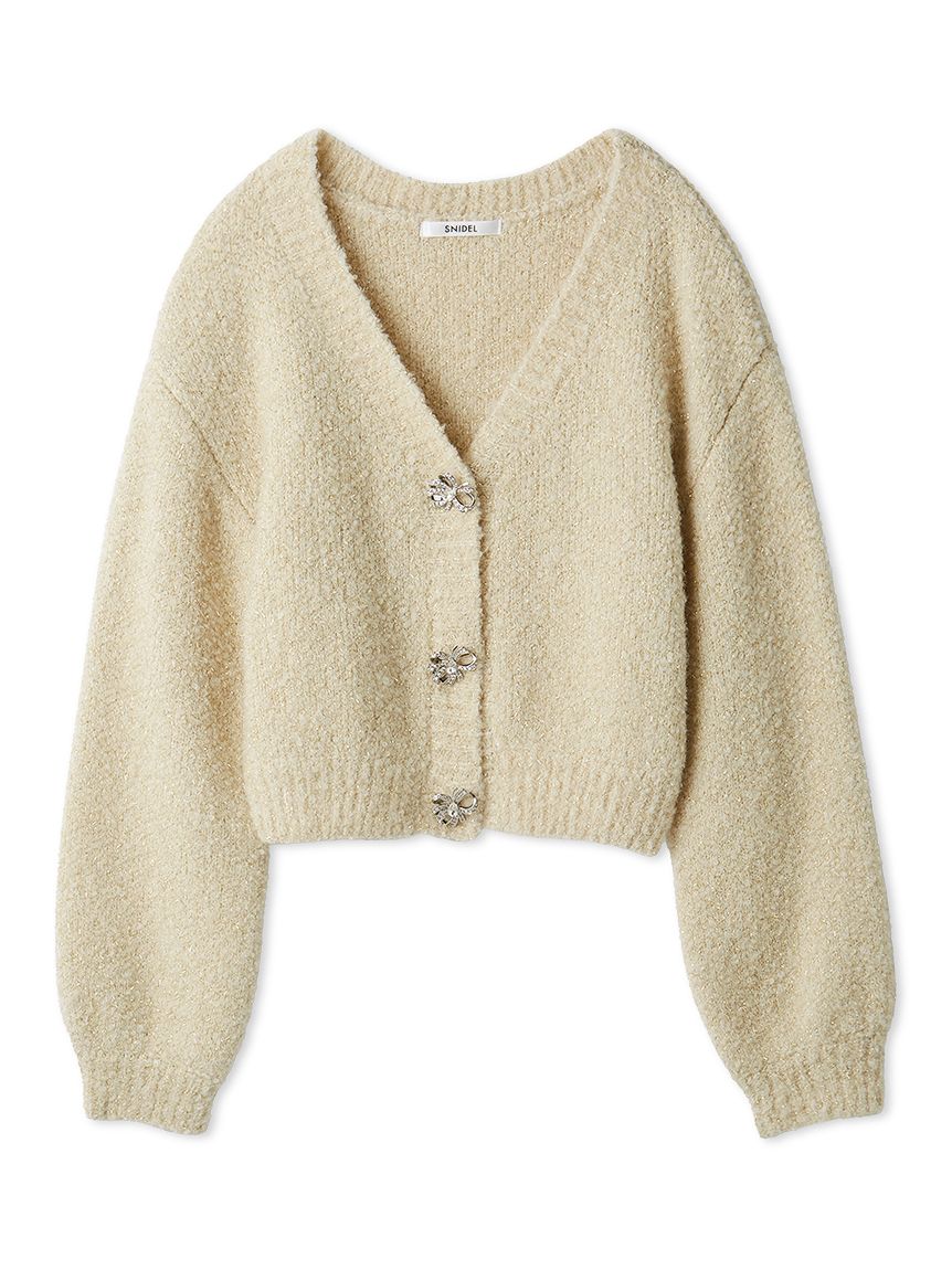 ビジューリボンショートカーディガン(カーディガン)｜トップス｜SNIDEL