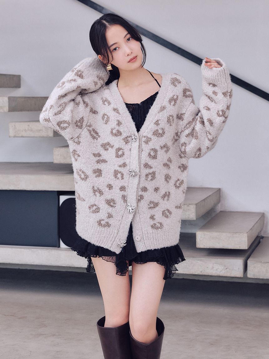 ビジューリボンミドルカーディガン(カーディガン)｜トップス｜SNIDEL