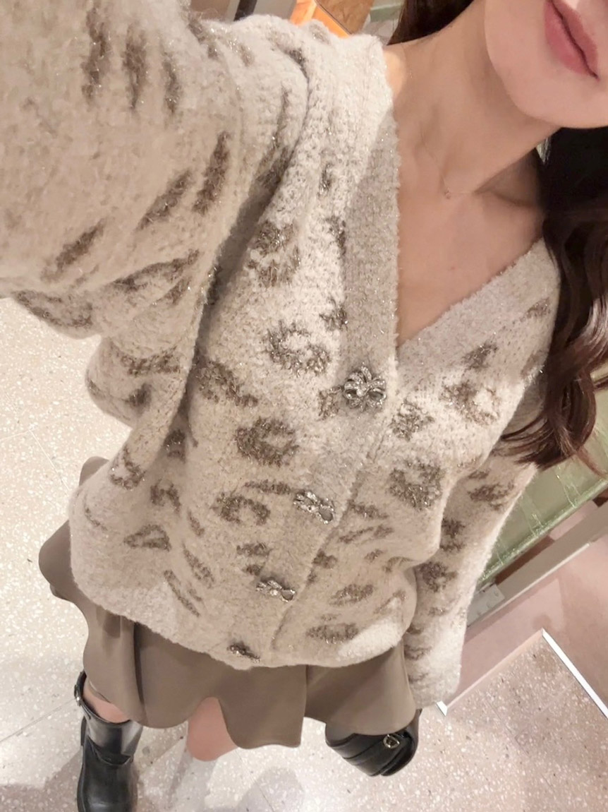 ビジューリボンミドルカーディガン(カーディガン)｜トップス｜SNIDEL