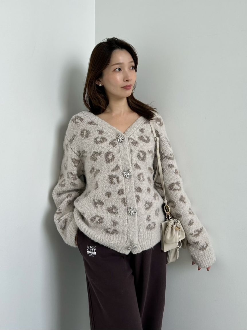 ビジューリボンミドルカーディガン(カーディガン)｜トップス｜SNIDEL