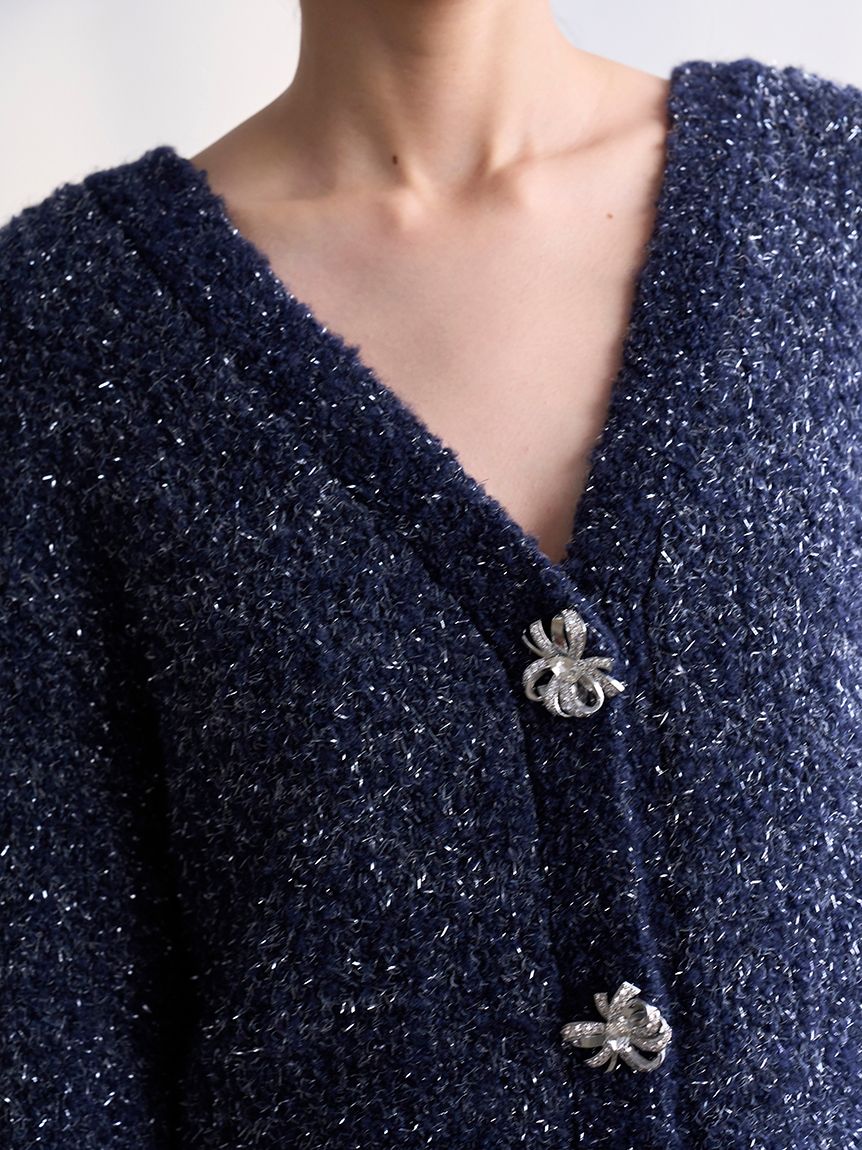 ビジューリボンミドルカーディガン(カーディガン)｜トップス｜SNIDEL