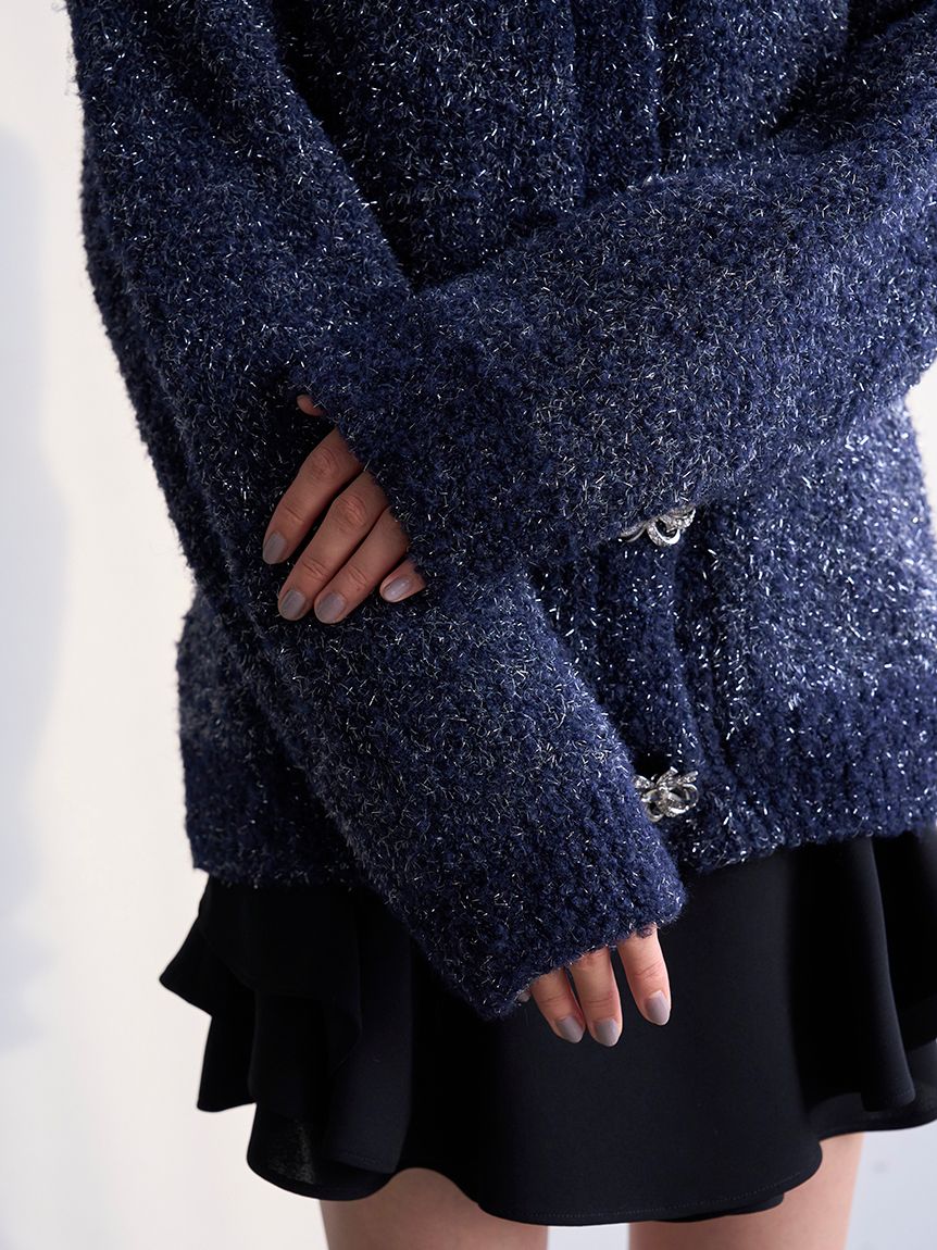 ビジューリボンミドルカーディガン(カーディガン)｜トップス｜SNIDEL