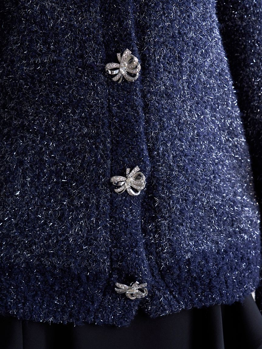 ビジューリボンミドルカーディガン(カーディガン)｜トップス｜SNIDEL