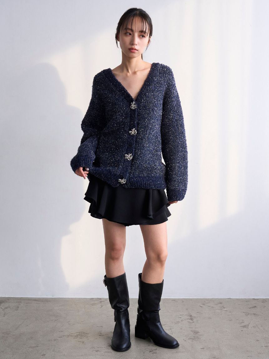 ビジューリボンミドルカーディガン(カーディガン)｜トップス｜SNIDEL