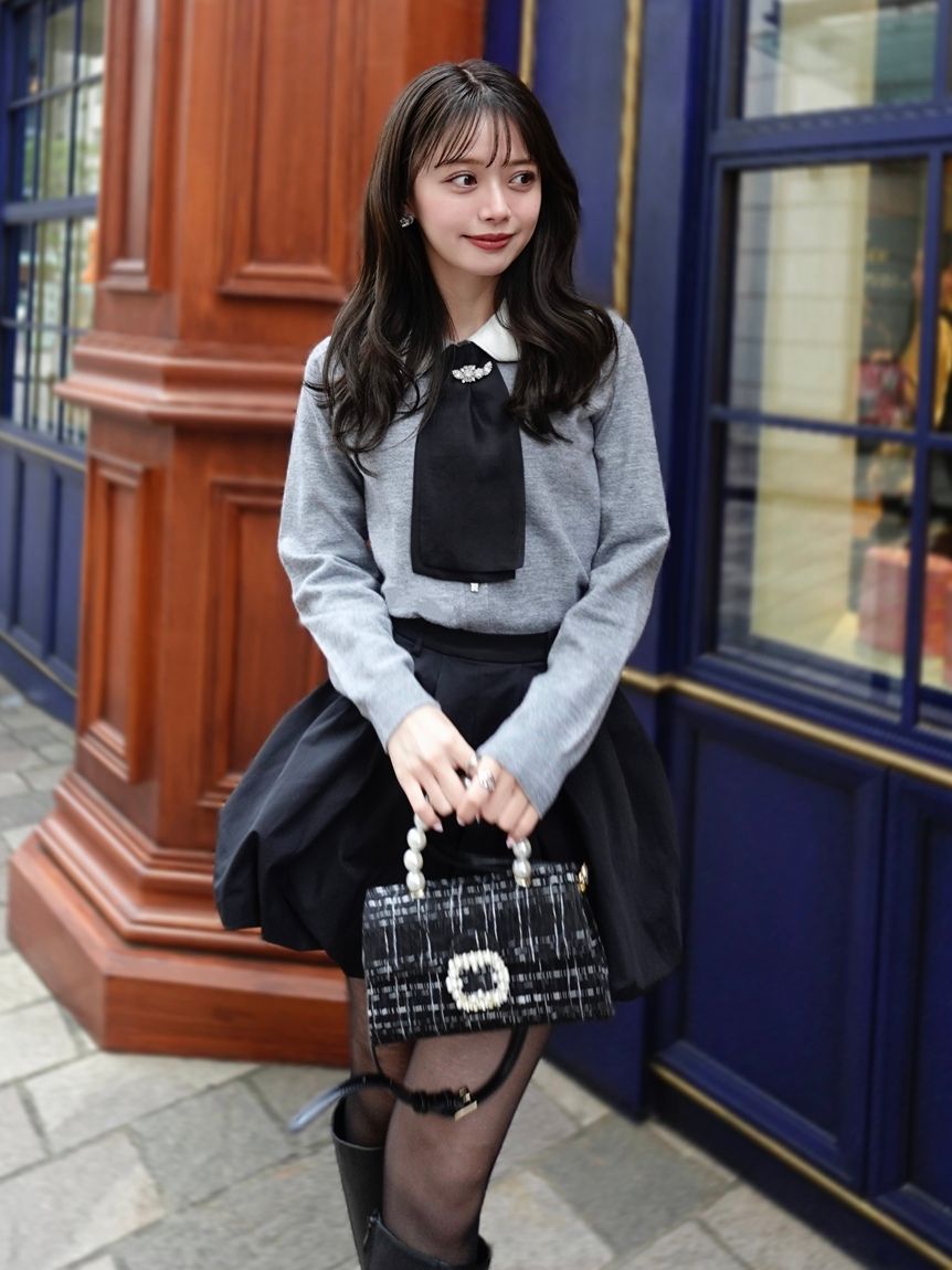 タイ付きビジューカーディガン(カーディガン)｜トップス｜SNIDEL