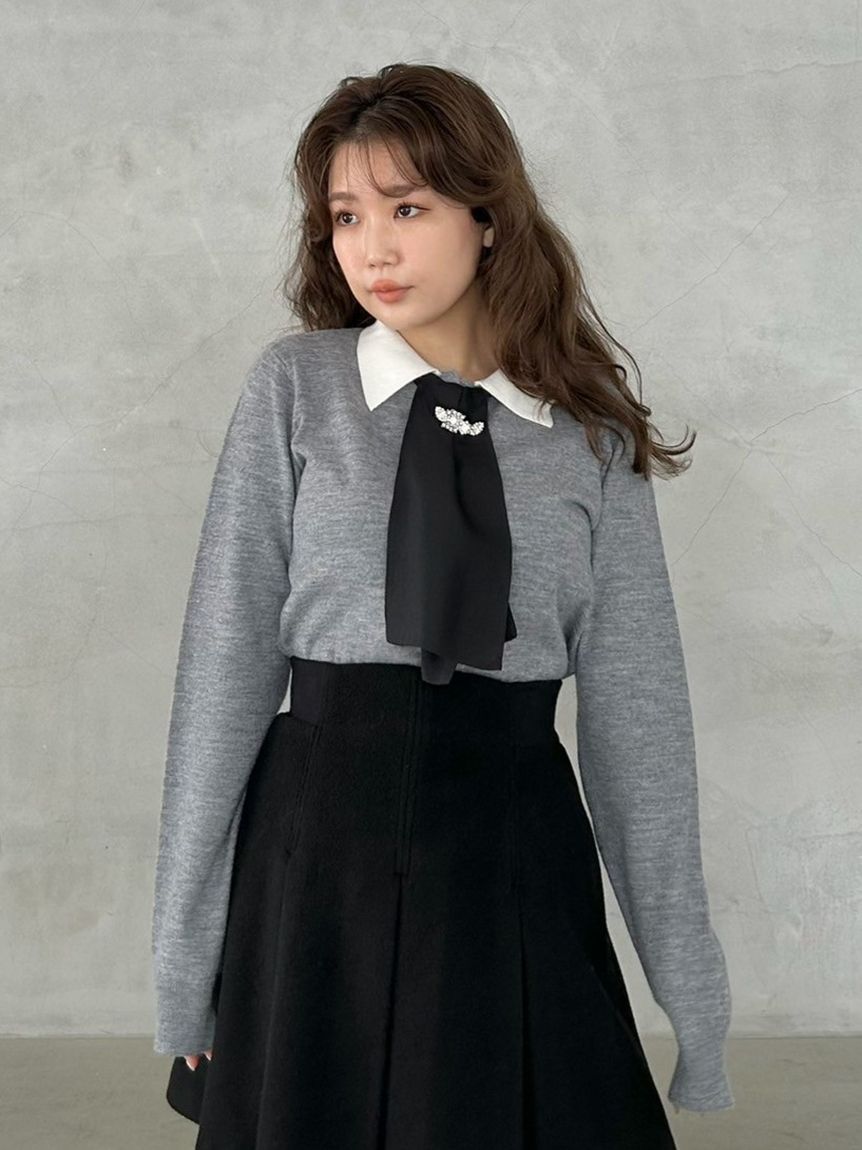 SAKU☆様　新品タグ付き　スナイデル　タイ付きビジューカーディガン タイ付きビジューカーディガン(カーディガン)｜トップス｜SNIDEL