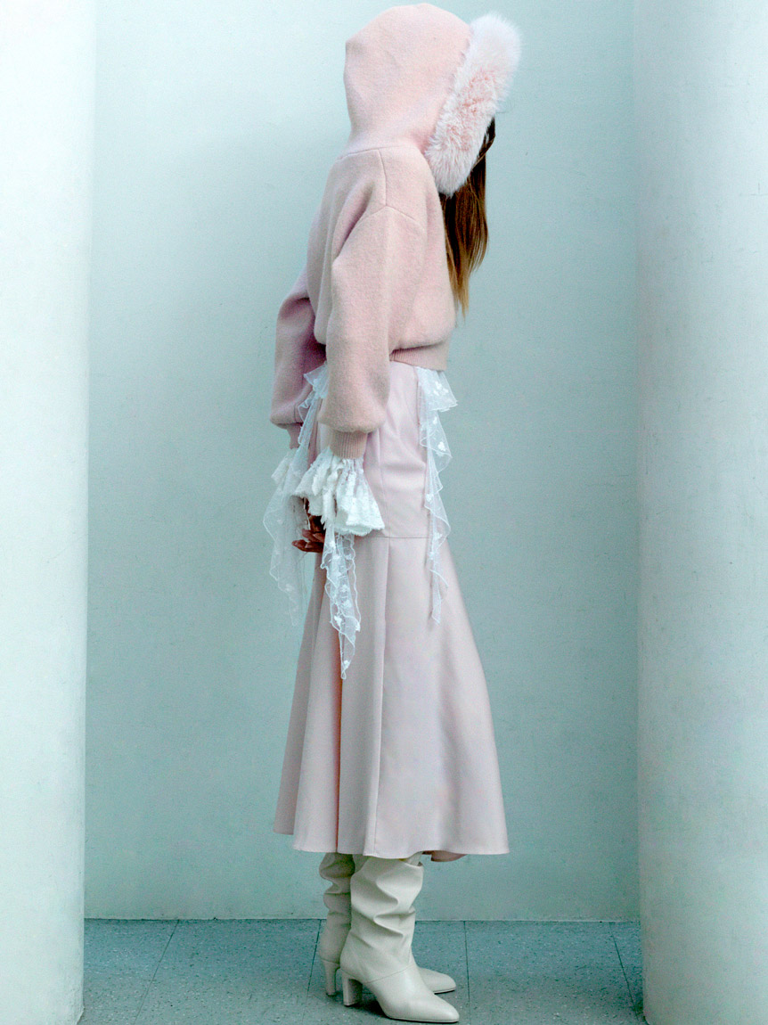 Sustainableファー付きニットパーカー(ニット)｜トップス｜SNIDEL