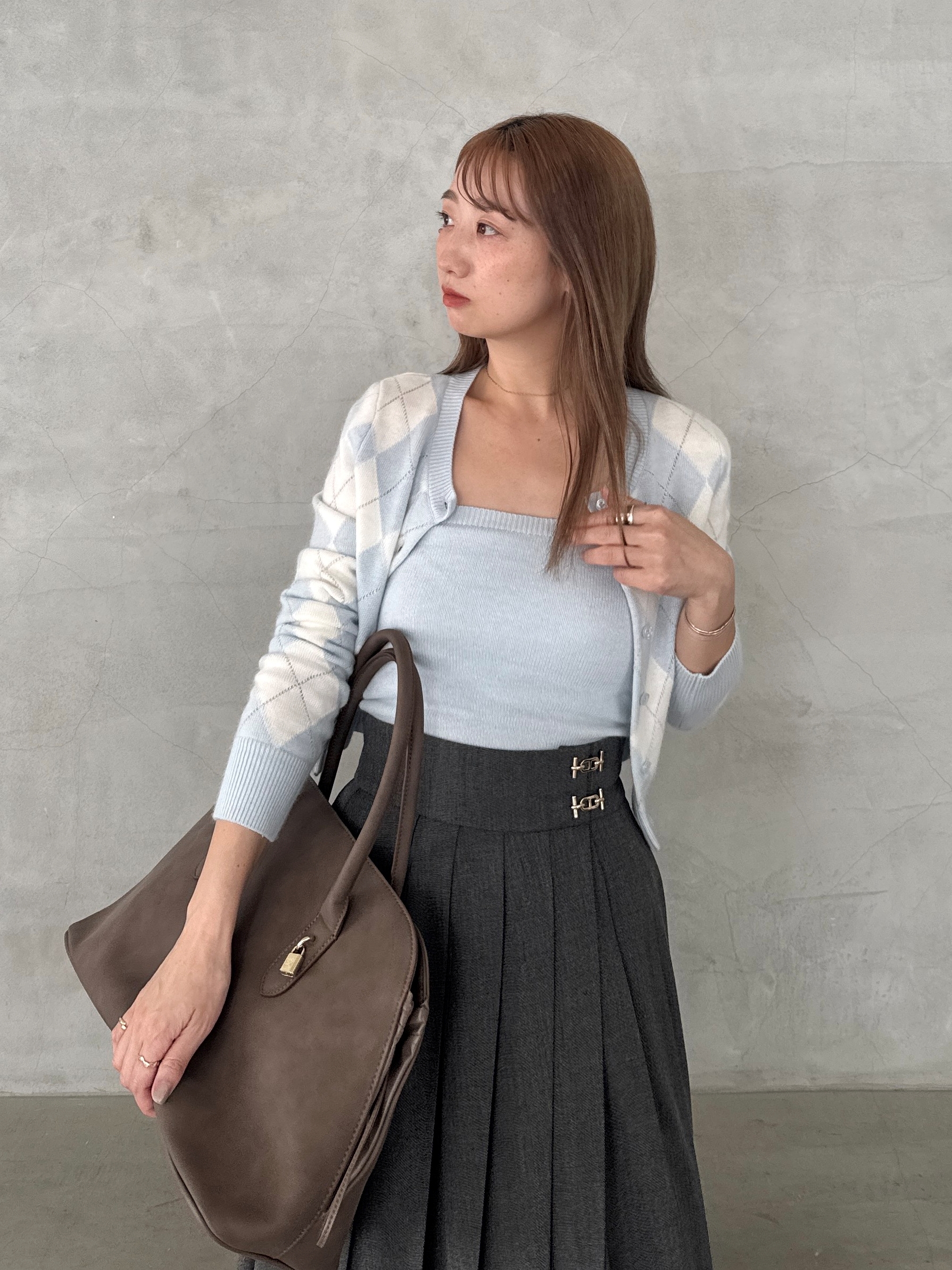 アーガイルニットアンサンブル(ニット)｜トップス｜SNIDEL(スナイデル