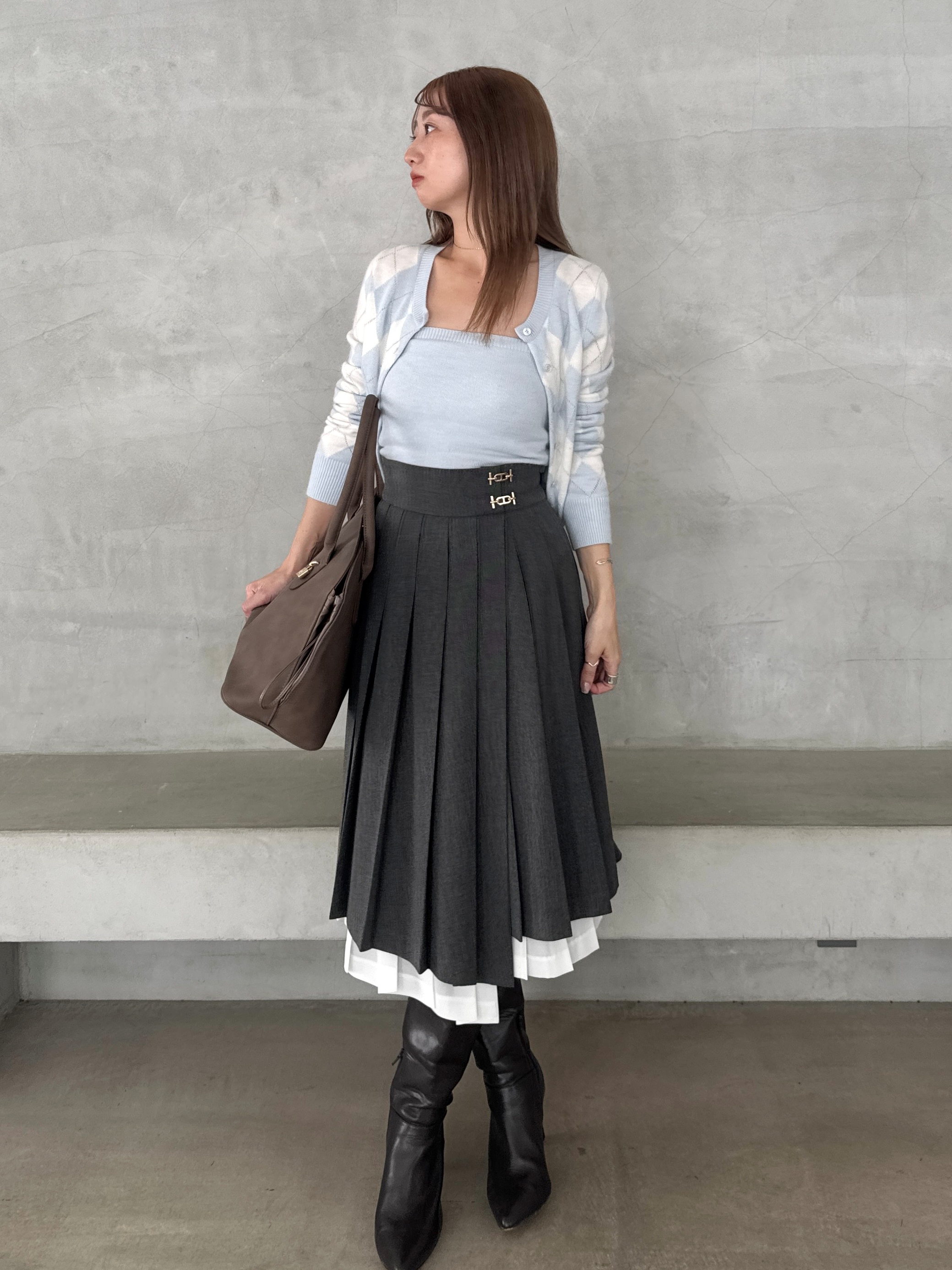 アーガイルニットアンサンブル(ニット)｜トップス｜SNIDEL(スナイデル