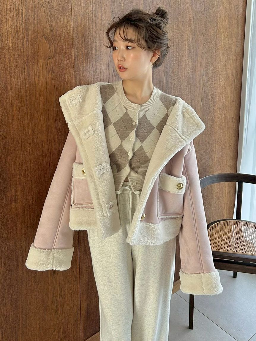 スナイデル　アーガイルニット　アンサンブル　カーディガン アーガイルニットアンサンブル(ニット)｜トップス｜SNIDEL(スナイデル